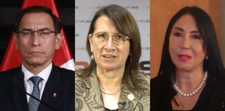 Martín Vizcarra y las exministras Pilar Mazzetti y Elizabeth Astete.