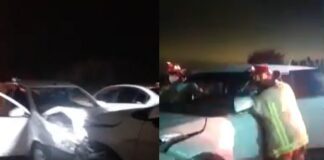 Conductor dejó nueve heridos tras provocar triple choque