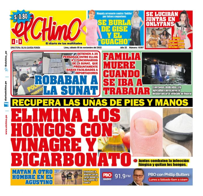 Portada impresa – Diario El Chino (05112022)