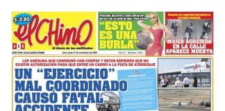 Portada impresa – Diario El Chino (21112022)