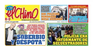 Portada impresa – Diario El Chino(29112022)