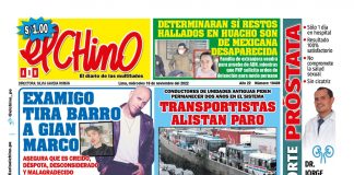 Portada impresa – Diario El chino 16-11-2022