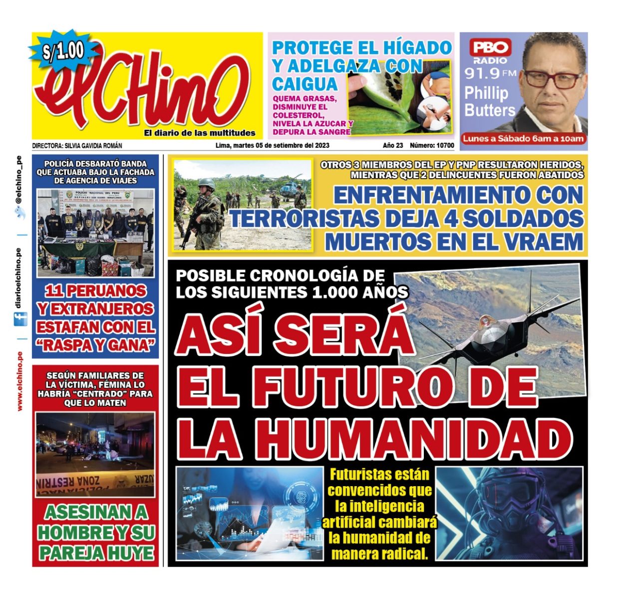 Portada – El Chino (05/09/2023)
