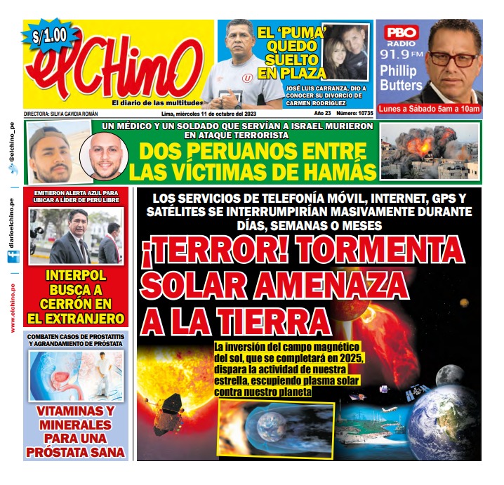 Portada Diario La Razón (11/10/2023)