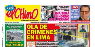 Portada Diario El Chino (22/12/2023)