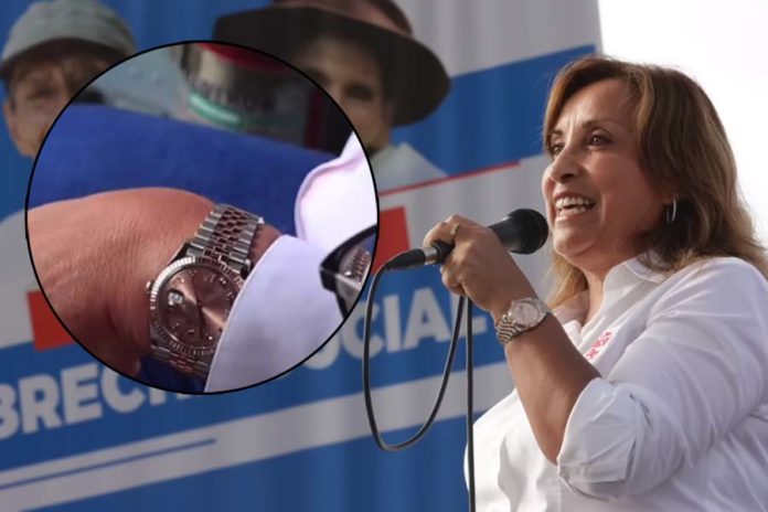 Dina Boluarte es la reina de los relojes