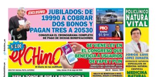 Portada Diario El Chino 24-05-2024