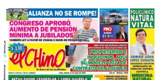 Portada Diario El Chino 31-05-2024