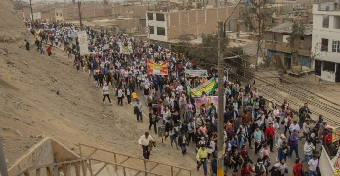 Más de 10 mil pobladores de Pachacámac se alistan para la gran marcha por la paz