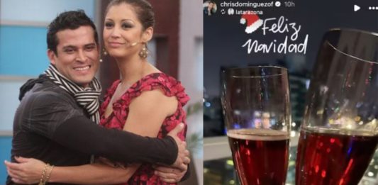 Karla Tarazona y Christian Domínguez pasaron Navidad juntos