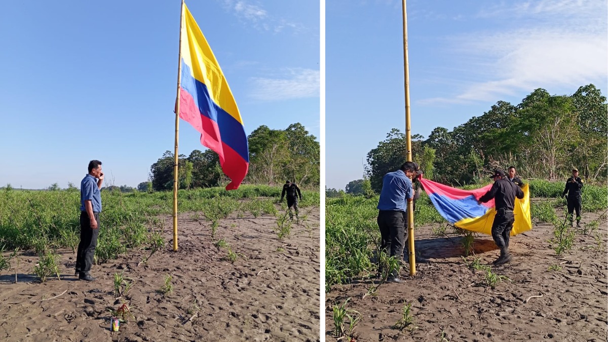 Gobierno reclama por colocación de bandera colombiana en isla Chinería