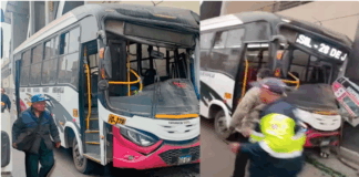 Línea 1 del Metro Cúster choca contra la estación Santa Rosa