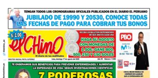 Portada Diario El Chino (17/08/2025)