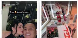 Christian Cueva y Pamela Franco