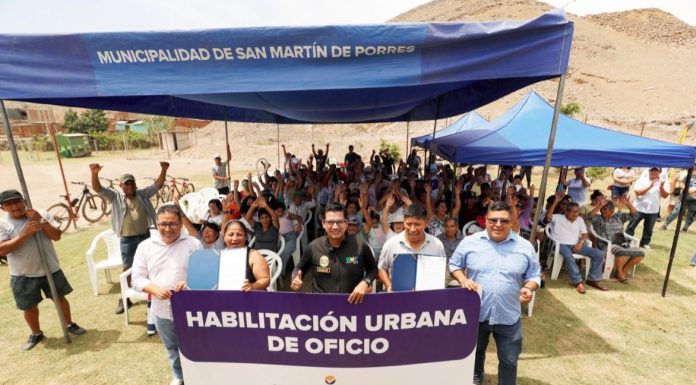 SMP: Más de 100 familias recibieron la habilitación urbana, ahora van por su ansiada titulación